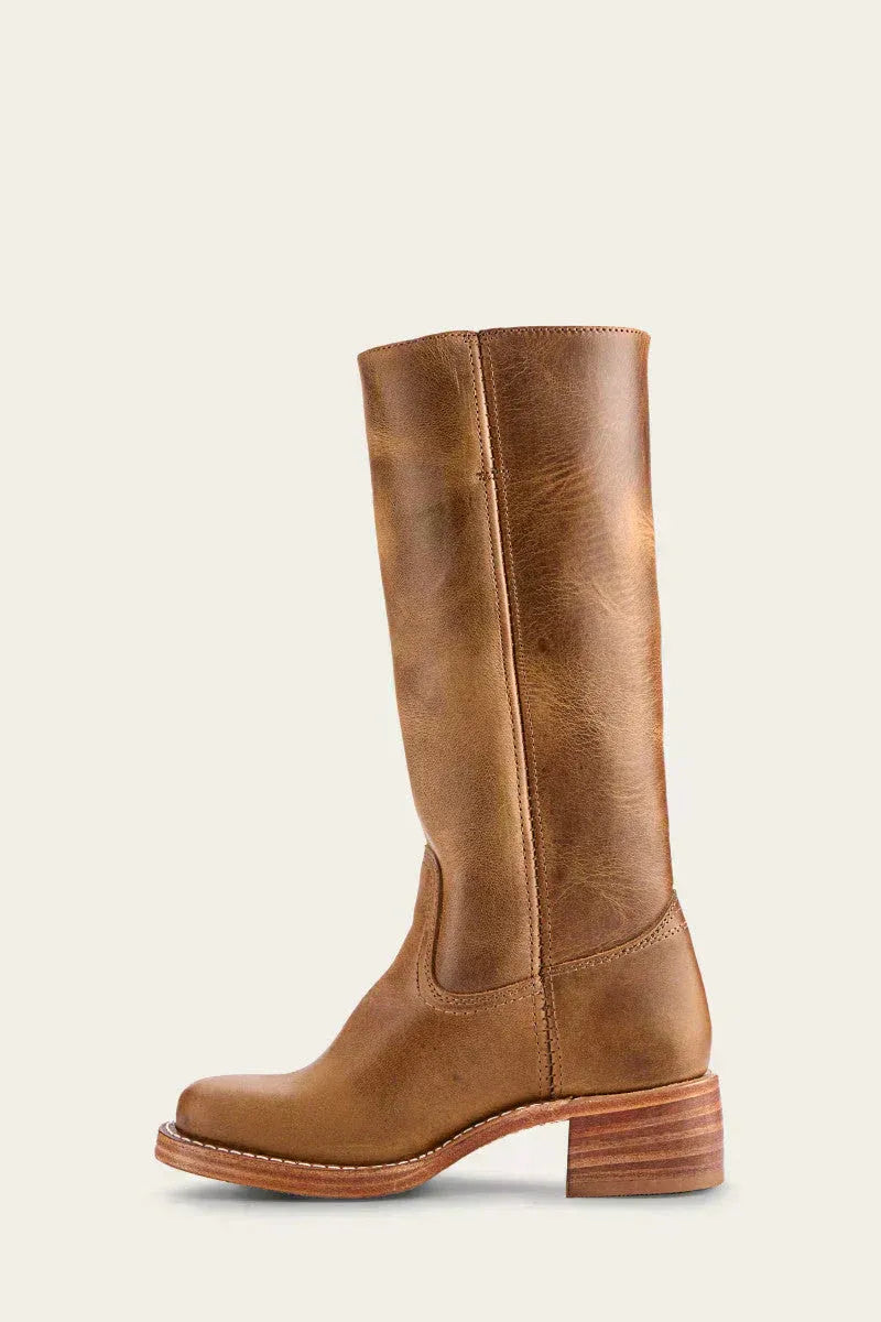 Damskie buty do kolan, elegancki krój z grubym obcasem | L&V - 6 - Livia-Moda