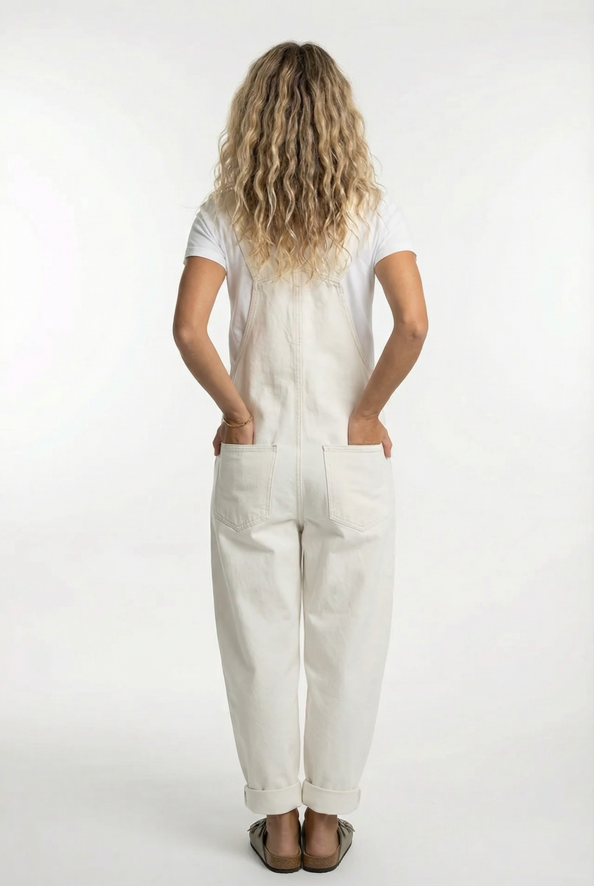 Lotte – Stylish Buckle Denim Overall - Image 8