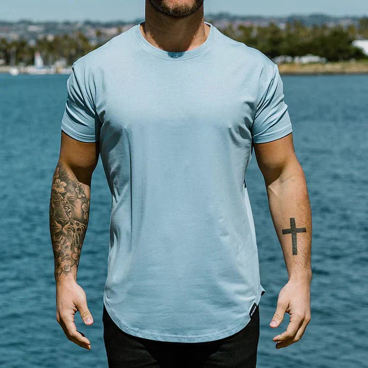 Adrian – Stylish Crew Neck T-Shirt for Men - Image 2