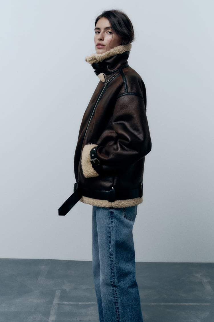 Monika – Damska Kurtka Pilotka z Kożuchem