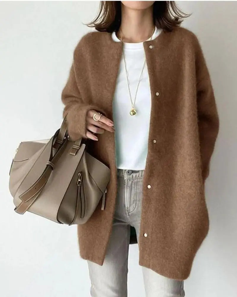 Nina - Kardigan damski rozpinany oversize