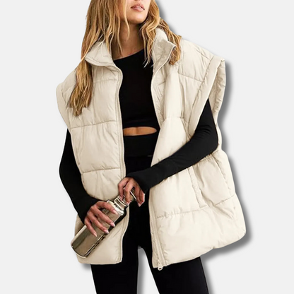 Noa – Pikowana kamizelka damska o oversize’owym kroju