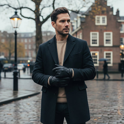 Diego – Skórzane rękawiczki zimowe męskie