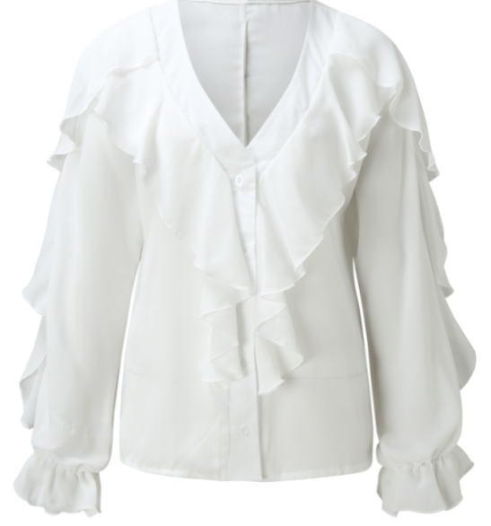 Clara – Ruffled Elegance Blouse - Image 3