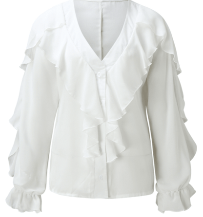 Clara – Ruffled Elegance Blouse - Image 3
