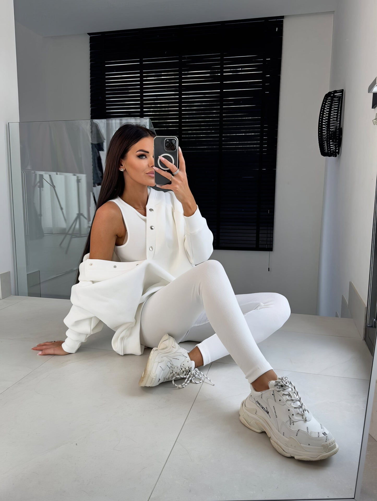 Lena – Damski Dres Dwuczęściowy z Bluzy Oversize i Legginsów