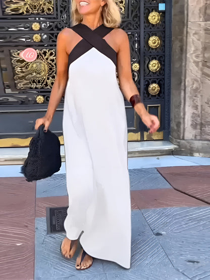 Emma – Women Breathable Crossed Maxi Dress - Image 2