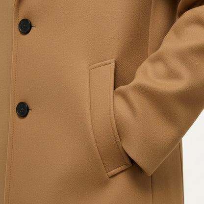 Javier – Elegancki płaszcz zimowy o dopasowanym kroju męski