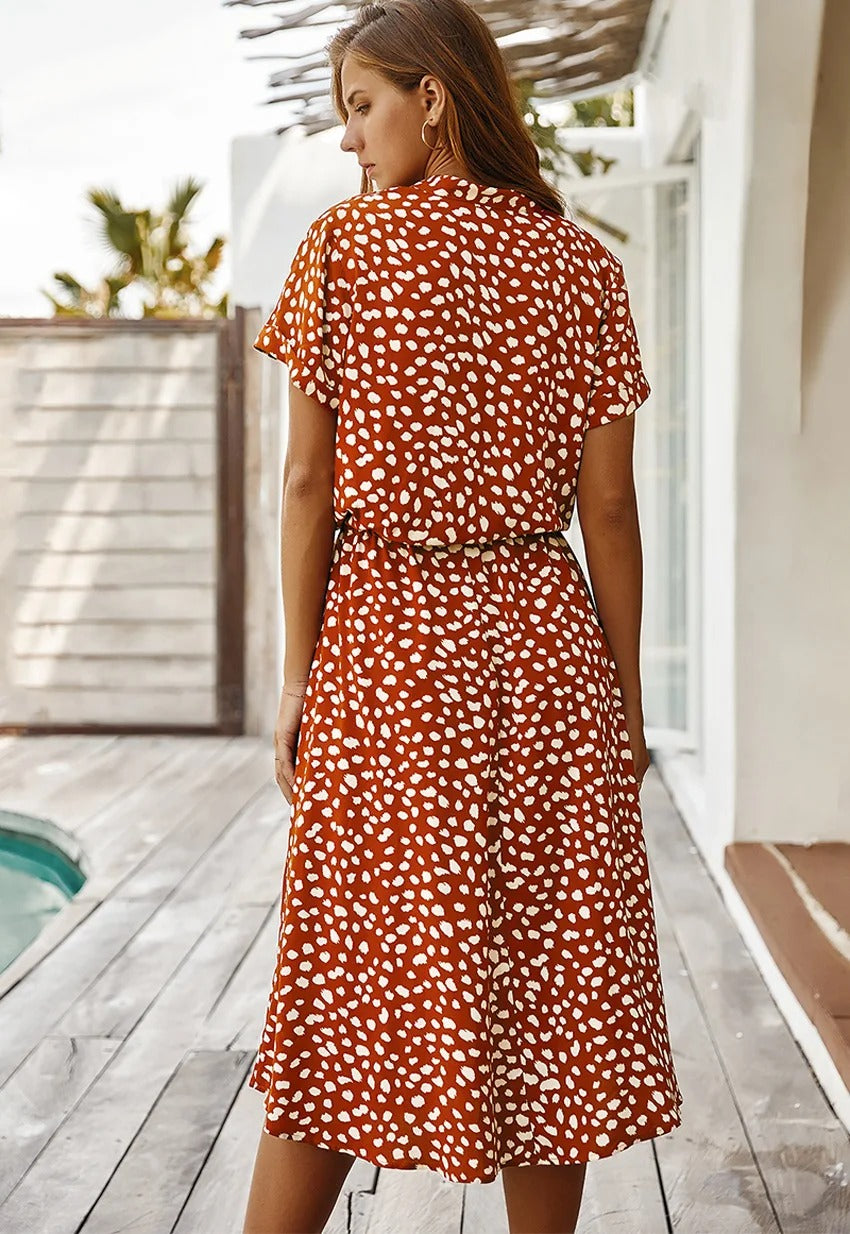 Gerda – Women Printed Midi Dress - Image 12