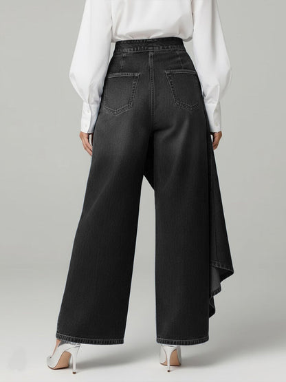 Maya – Stylish high-waisted wide-leg jeans for Women - Image 6