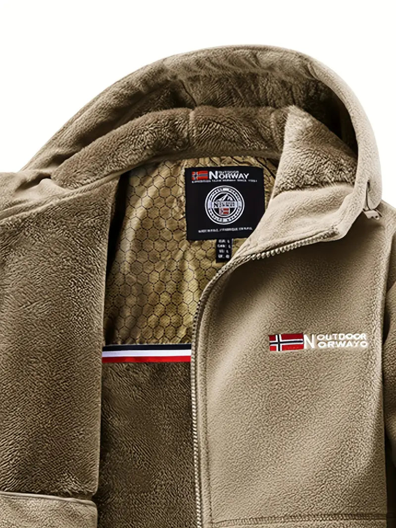 Erik – Polarowa kurtka z kapturem męska