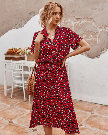 Gerda – Women Printed Midi Dress - Image 6