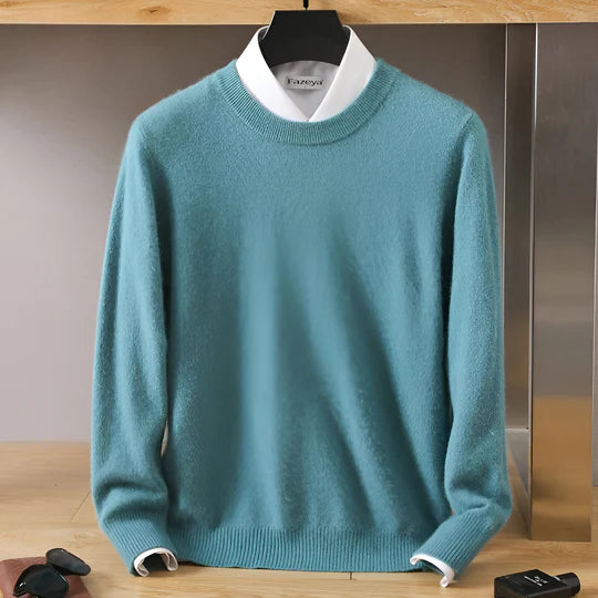 Ethan – Męski sweter kaszmirowy z okrągłym dekoltem