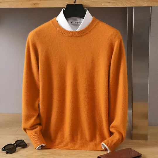 Ethan – Męski sweter kaszmirowy z okrągłym dekoltem
