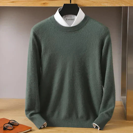 Ethan – Męski sweter kaszmirowy z okrągłym dekoltem