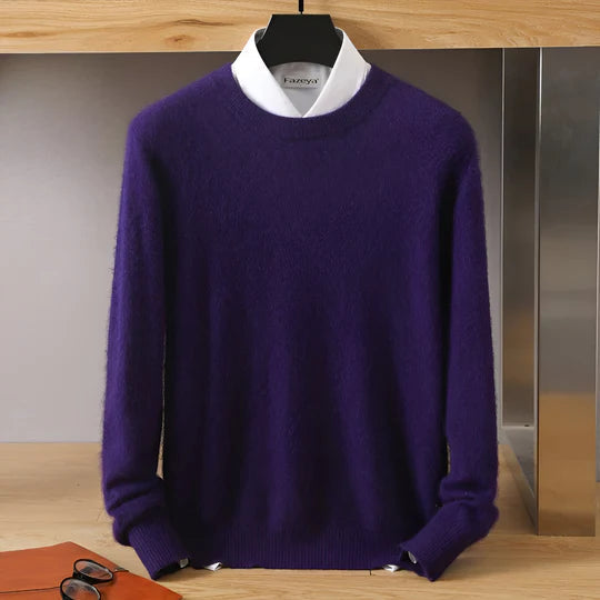 Ethan – Męski sweter kaszmirowy z okrągłym dekoltem