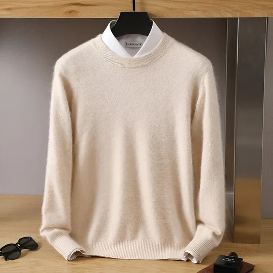 Ethan – Męski sweter kaszmirowy z okrągłym dekoltem