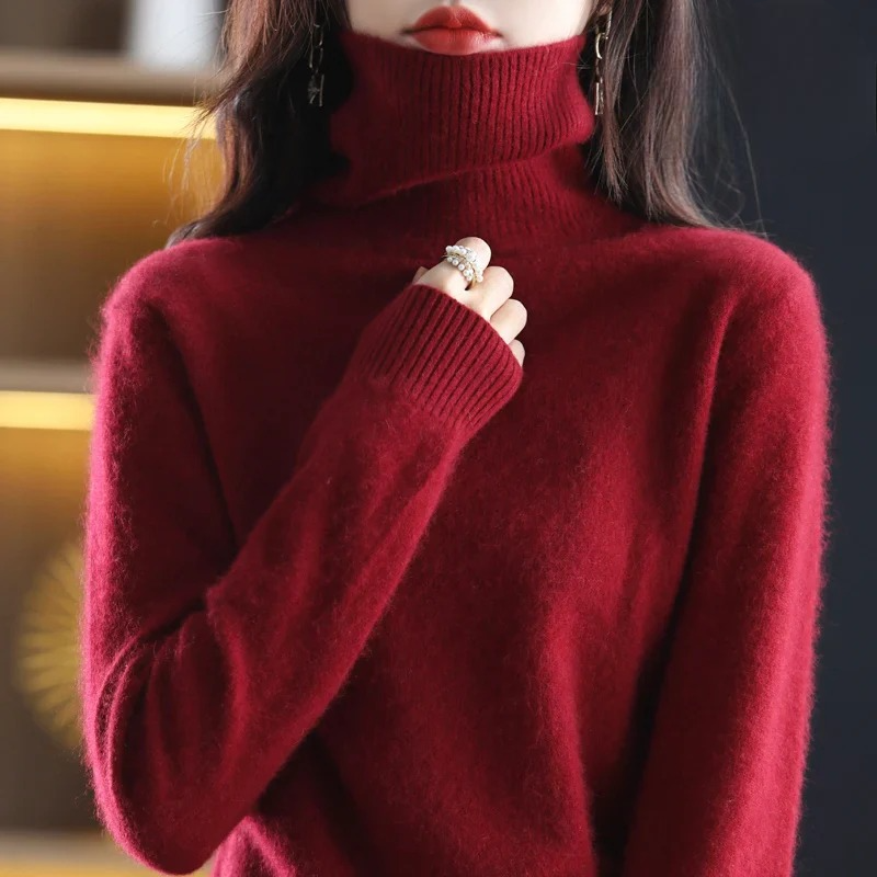 Isabella – Kaszmirowy sweter z golfem