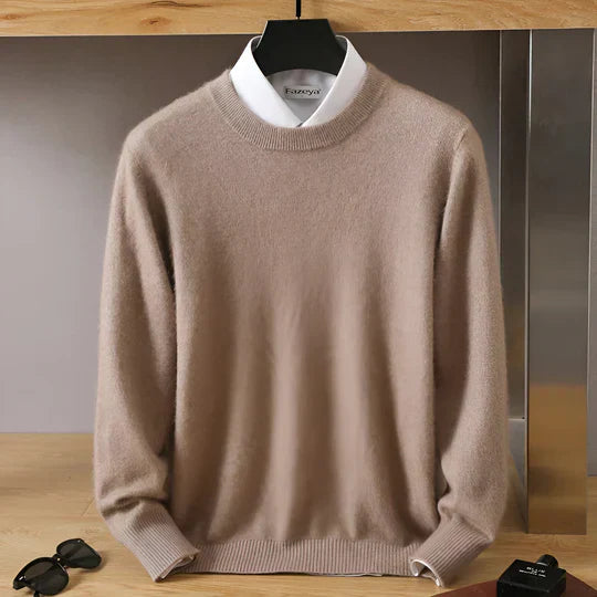 Ethan – Męski sweter kaszmirowy z okrągłym dekoltem