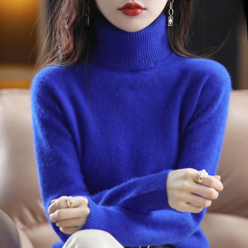 Isabella – Kaszmirowy sweter z golfem