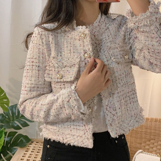 Karina – Women Tweed Effect Blazer - Image 1