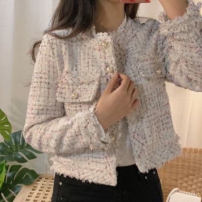 Karina – Women Tweed Effect Blazer - Image 4