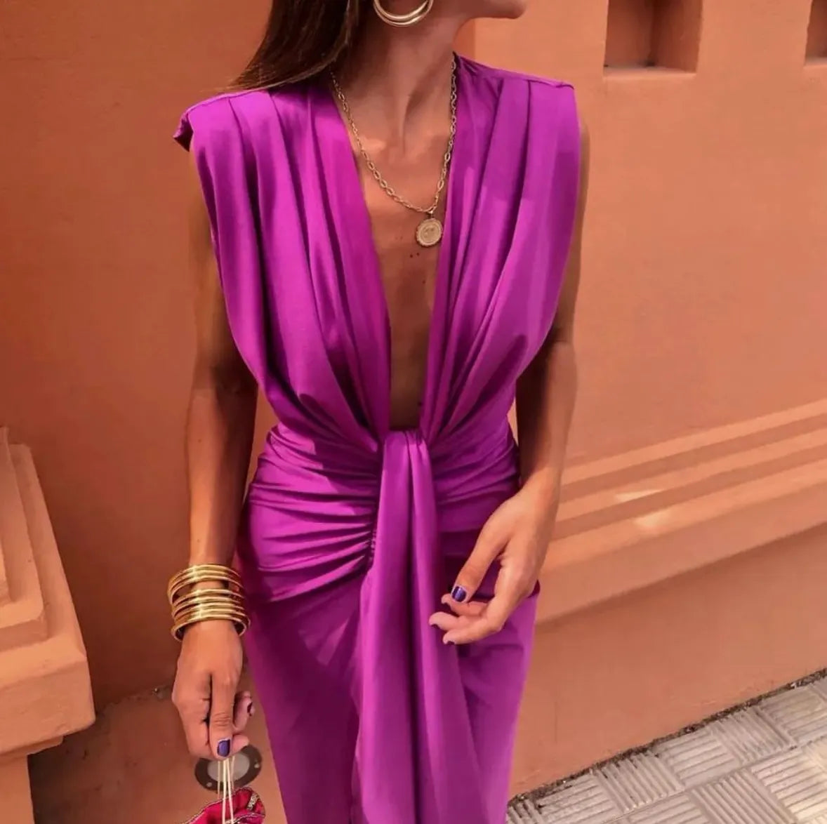 Lara – Women Soft Pleated Dress - Image 6