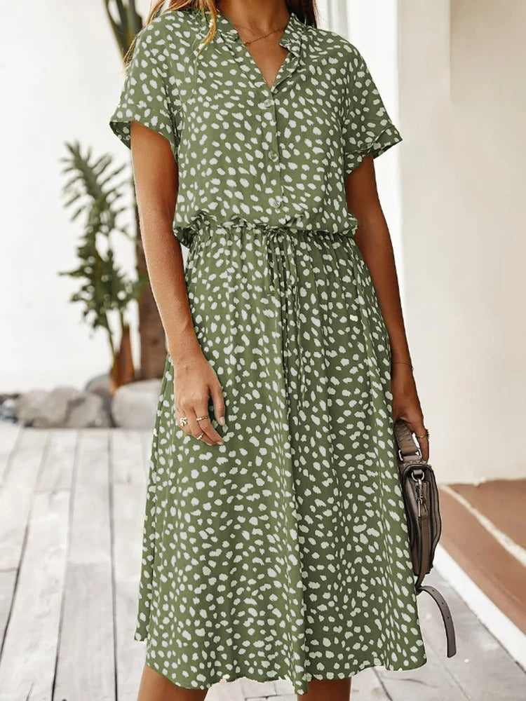 Gerda – Women Printed Midi Dress - Image 11