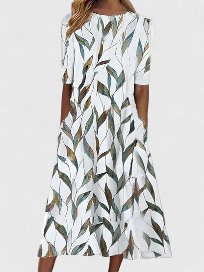 Leonie – Floral Sophisticated Dress - Image 2