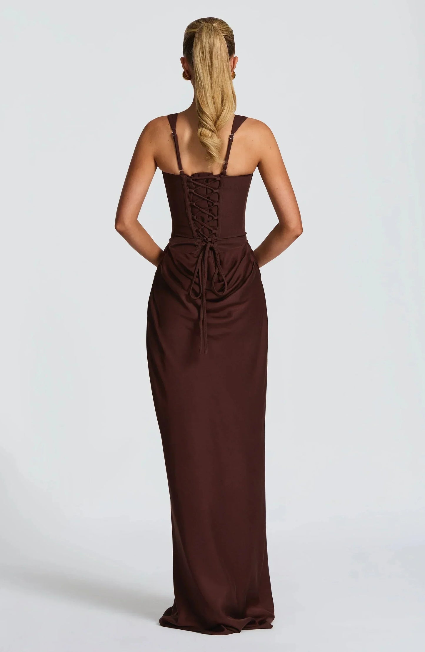 Sabine – Long Fitted Wedding Guest Dress - Image 4