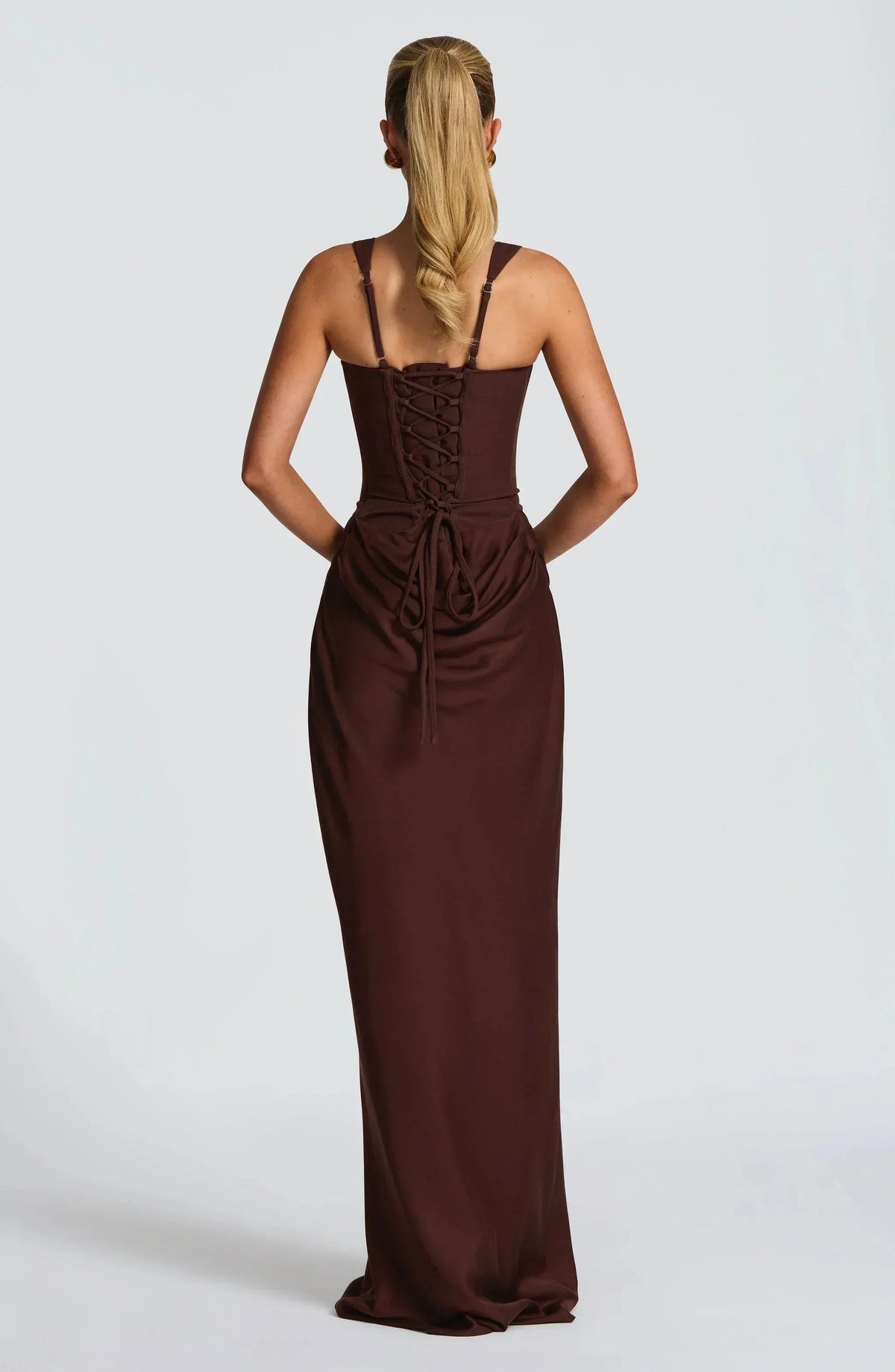 Sabine – Long Fitted Wedding Guest Dress - Image 4