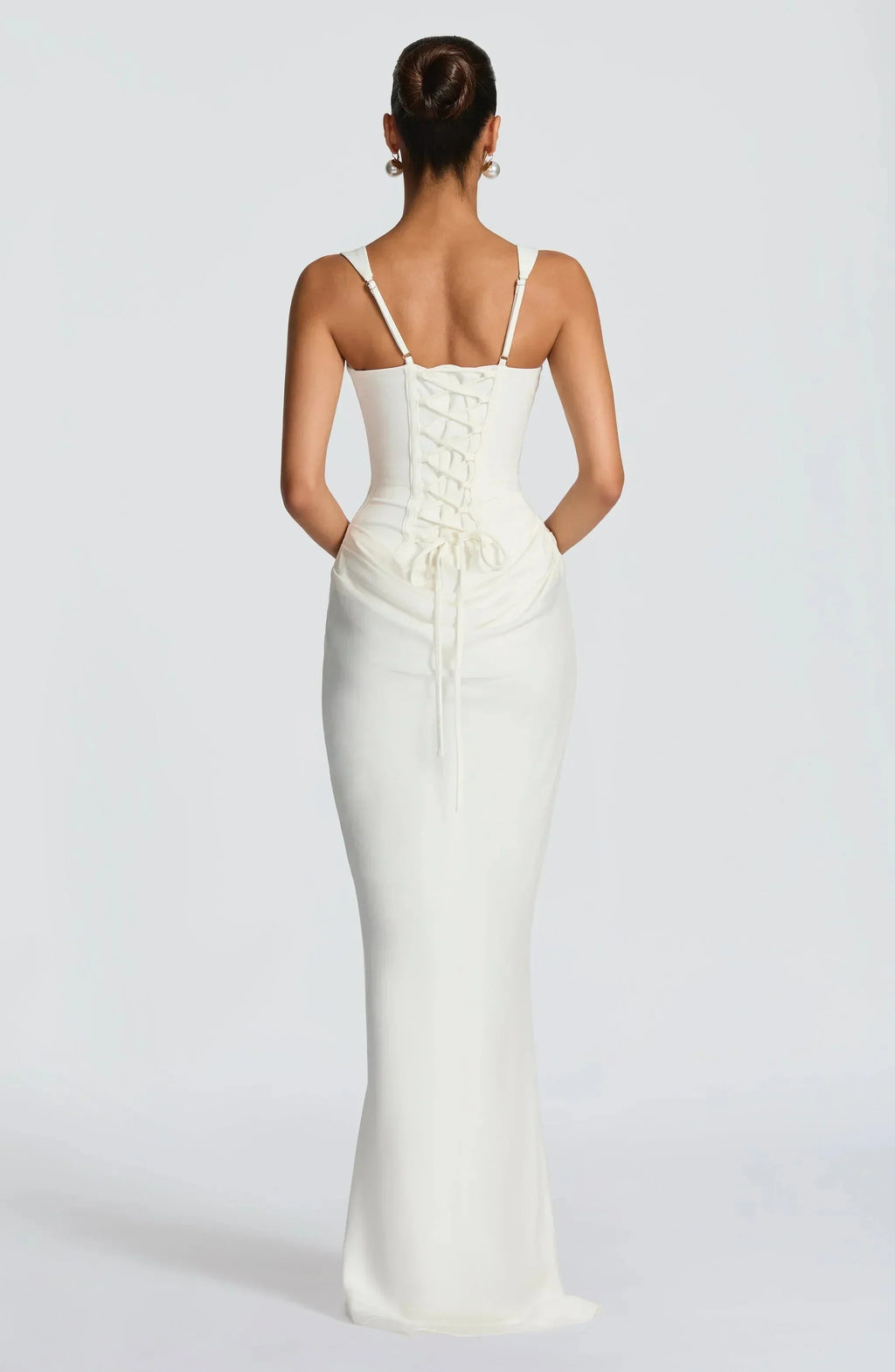 Sabine – Long Fitted Wedding Guest Dress - Image 9