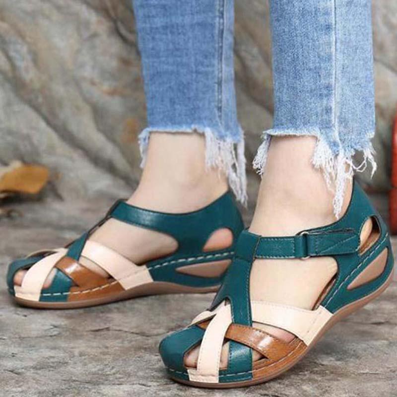 Nina – Women's Vintage Orthopedic Sandals - Image 2