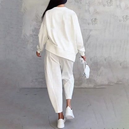 Maya - Damski komplet dwuczęściowy z bluzką