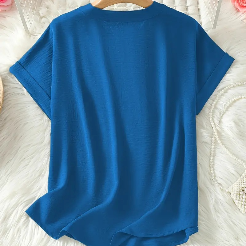 Nadine – Chic Lightweight V-neck Blouse - Image 7