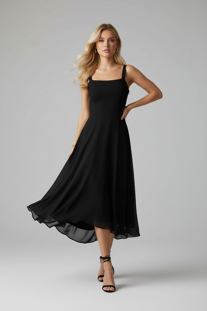 Antonia – Women Floral Print flared bottom Dress - Image 2