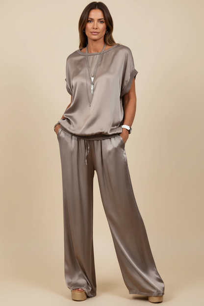 Carina – Women Satin Luxe Lounge Set - Image 7