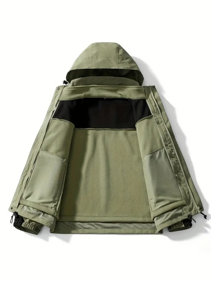 Noah – Funkcjonalna kurtka męska outdoorowa z kapturem i warstwową konstrukcją