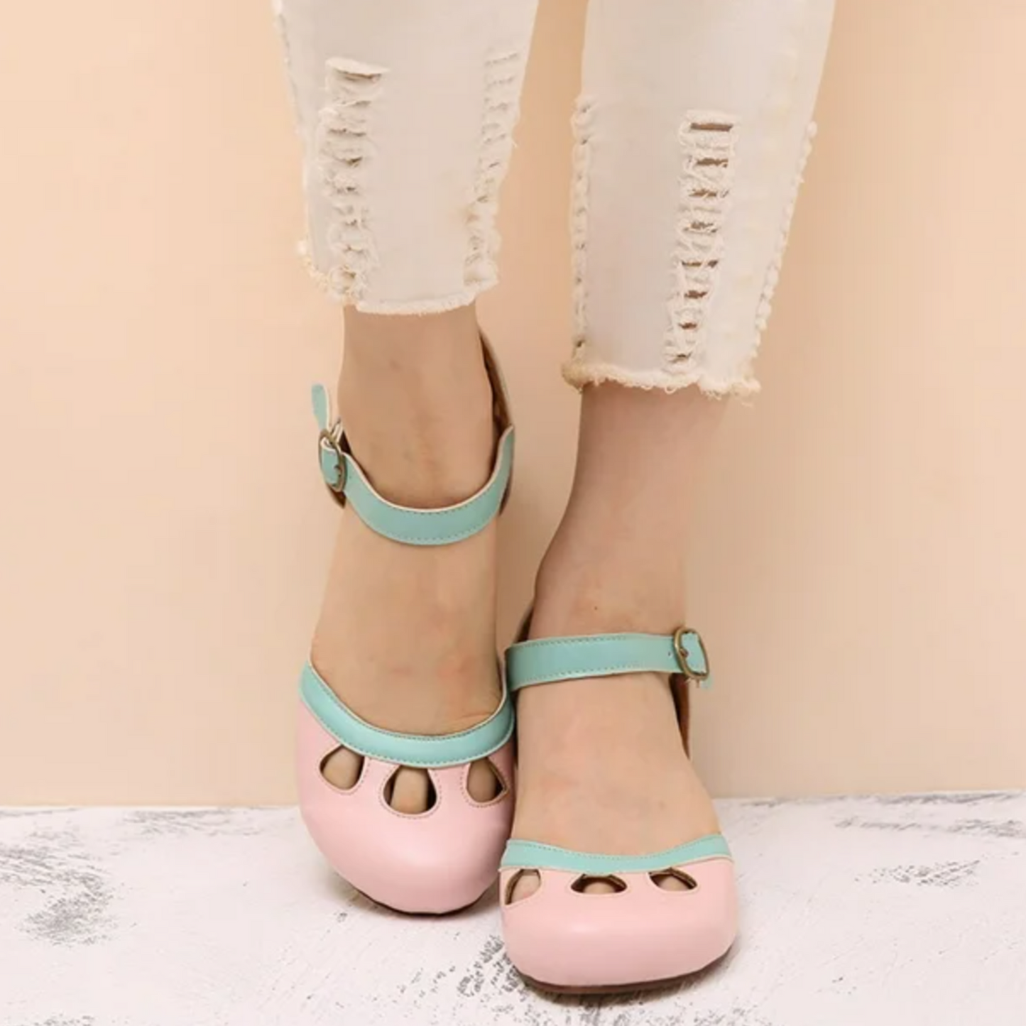 Mia – Women Comfortable Low-Heeled Shoes - Image 5