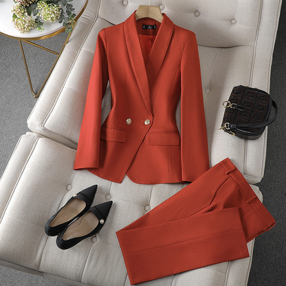 Annika – Elegant Women’s Blazer & Trousers Set - Image 1