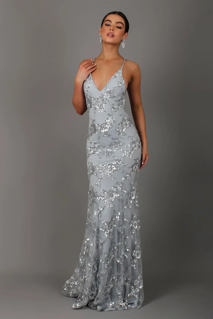 Lisa – Elegant Women's Sequin Maxi Dress  - Image 6