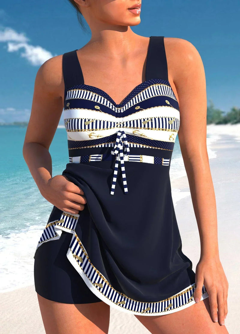 Marie – Women Two-piece Swimsuit with Skirt - Image 1
