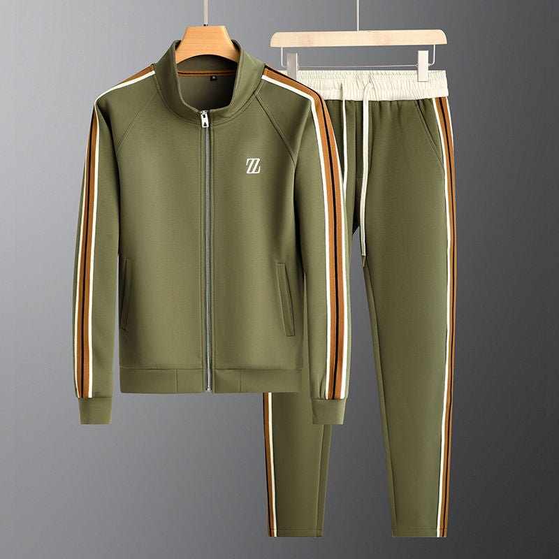 Dres damski z kurtką i spodniami, sportowy styl z detalami - 9 - Livia-Moda