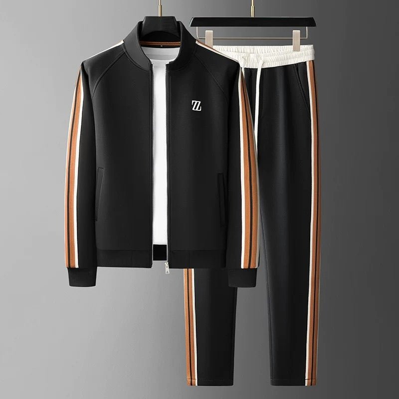 Dres damski z kurtką i spodniami, sportowy styl z detalami - 11 - Livia-Moda