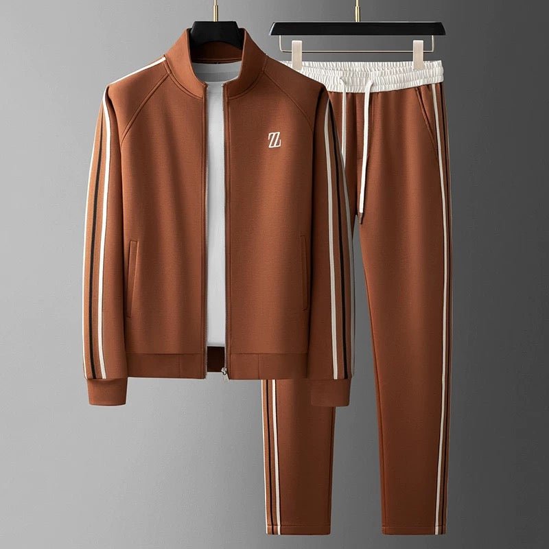 Dres damski z kurtką i spodniami, sportowy styl z detalami - 8 - Livia-Moda